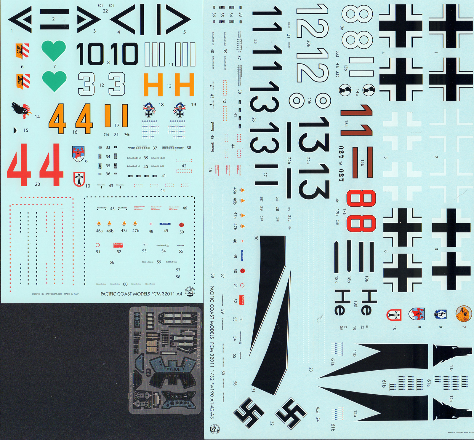 Pacific Coast Models 32011A4 1/32 Fw 190A-4 Parts Image 05