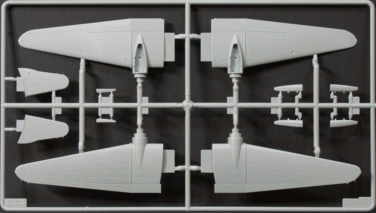 Platz PD-22 1/144 Curtiss C-46ECM Commando Parts Image 02