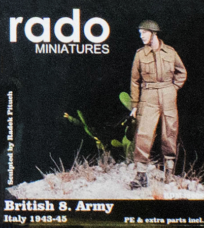 British 8th Army Soldier Standing, Italy 1943-45