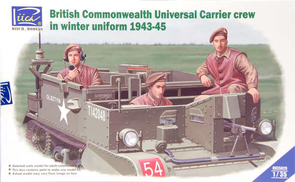 British Commonwealth Universal Carrier Crew in Winter Uniform 1943-45