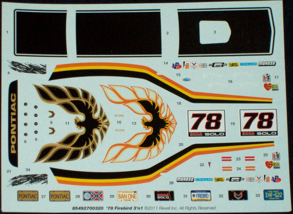 Revell 85-4927 1/24 1978 Pontiac Firebird Kit Image 09