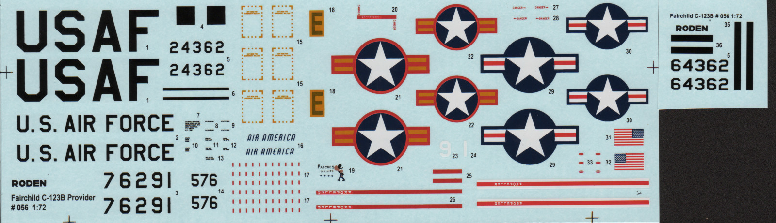 Roden 0056 1/72 C-123B Provider Kit First Look Image 05