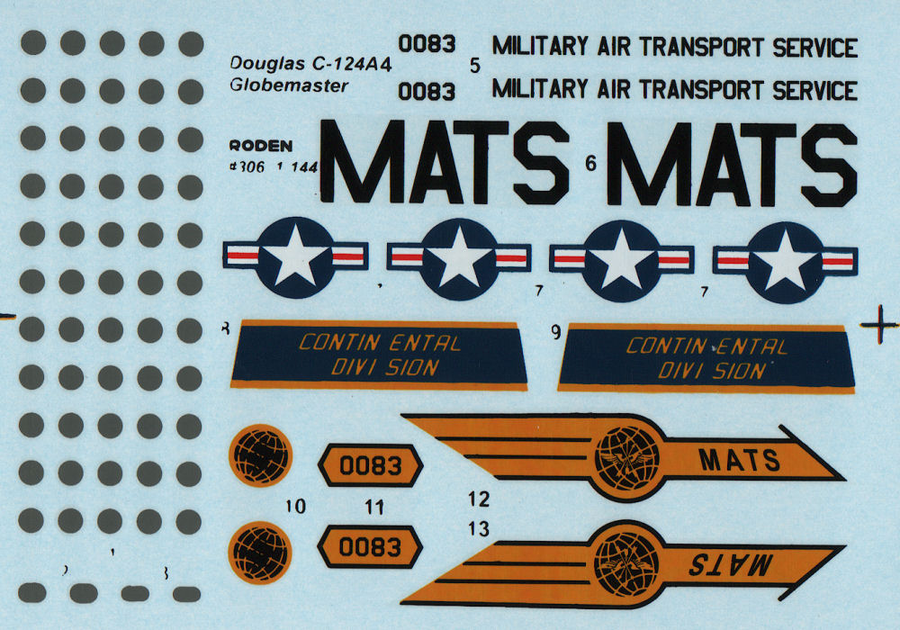 Roden 0306 1/144 C-124A Globemaster II Parts Image 04