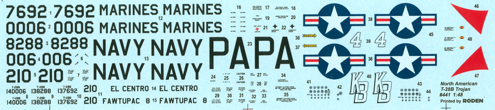 Roden 0441 1/48 T-28B Trojan Parts Image 04