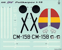 Azur A046 1/32 Polikarpov I-16 Type 10 Kit First Look