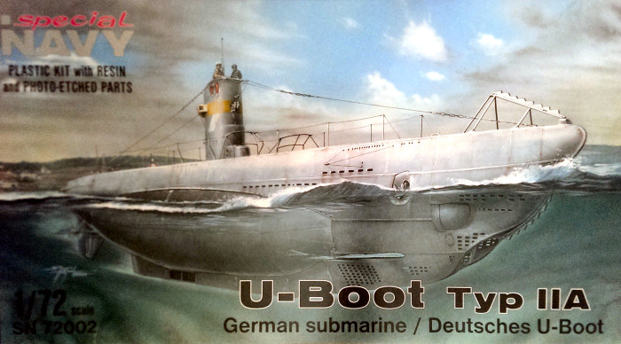 Special Navy 72002 1/72 U-Boat Type IIA Kit First Look