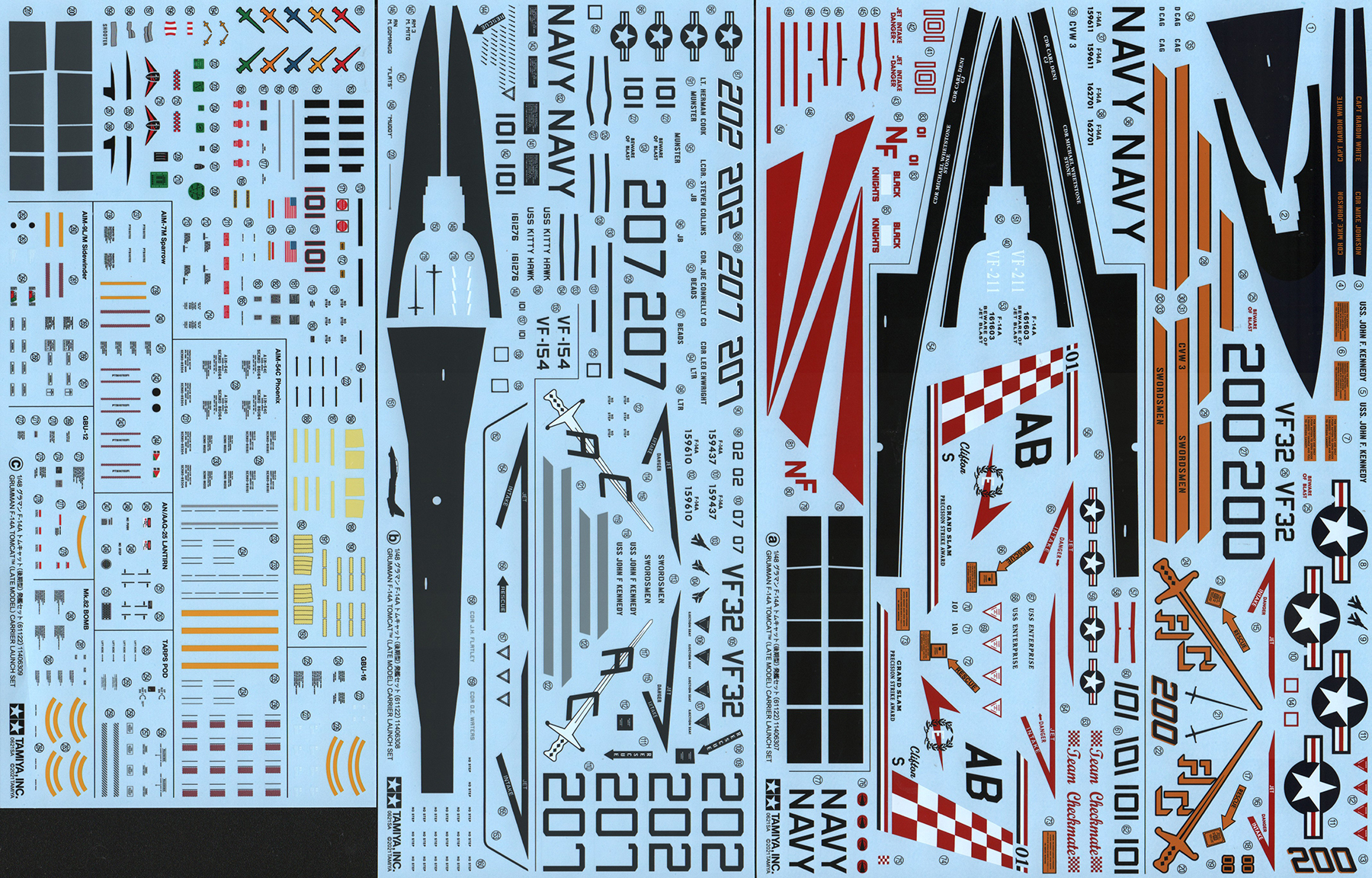 Tamiya 61122 1/48 F-14A (late) Tomcat Parts Image 06