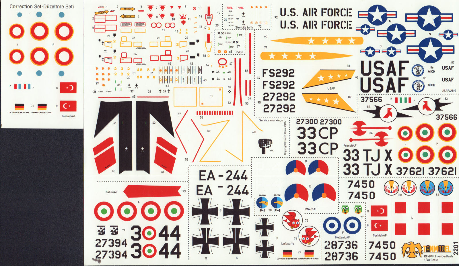 Trumpeter 2201 1/48 RF-84F Thunderstreak First Look Image 07