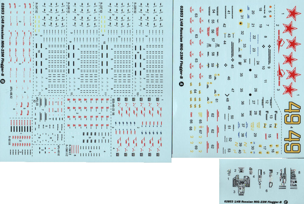 Trumpeter 1/48 02853 MiG-23M Flogger B Parts Image 08