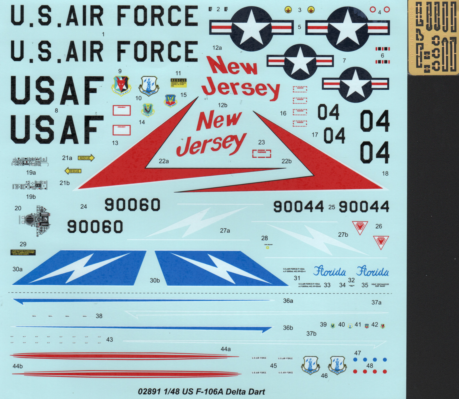 Trumpeter 02891 1/48 F-106A Delta Dart Parts Image 09