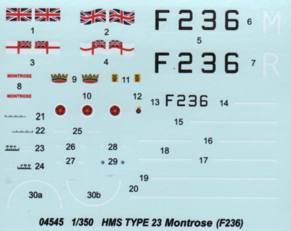 Trumpeter 04545 1/350 HMS Montrose Type 23 Frigate Parts Image 05
