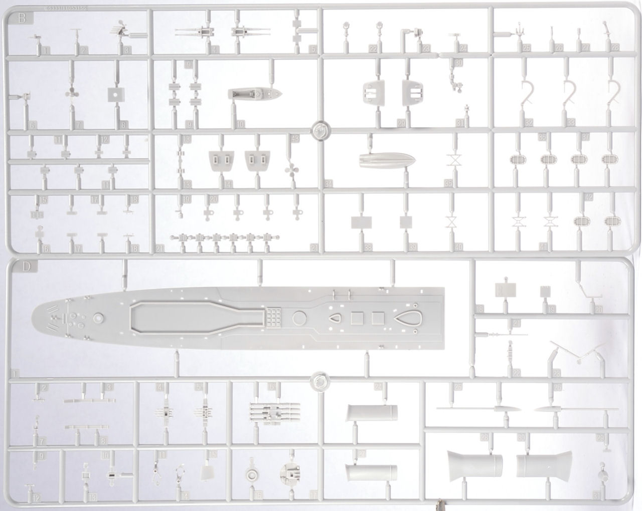 Trumpeter 05331 1/350 HMS Eskimo Destroyer 1941 Parts Image 03