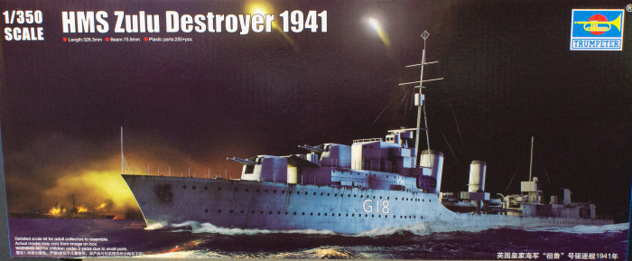 HMS Zulu Destroyer 1941 Kit