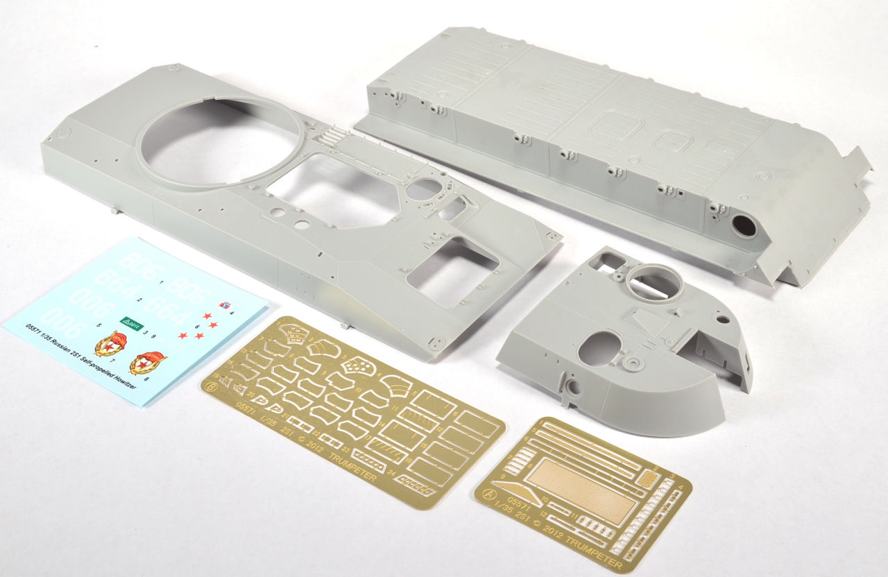 Trumpeter 05571 1/35 2S1 Self Propelled Howitzer Parts Image 01