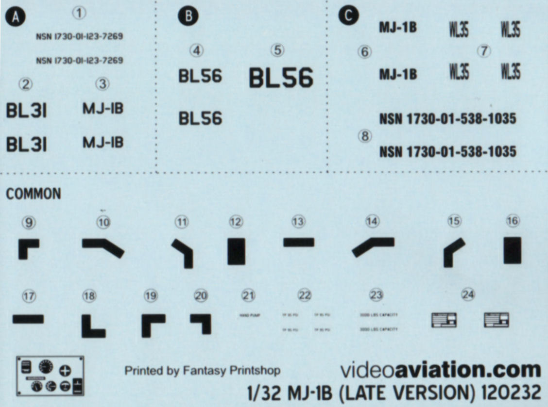 videoaviation.com 1/48 MJ1-B Weapons Loader (Late Version) Image 02