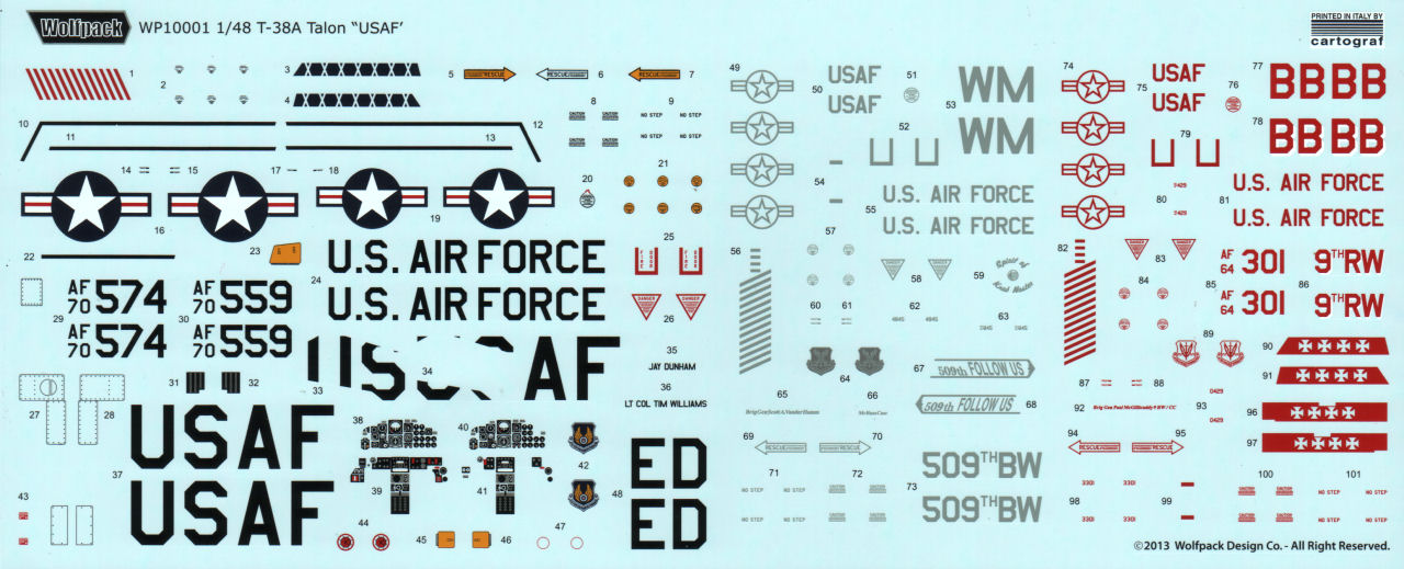 Wolfpack 10001 1/48 T-38A Talon 'USAF' First Look Image 04