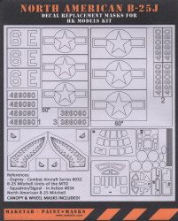 Maketar B-25J Mitchell Paint Mask Set