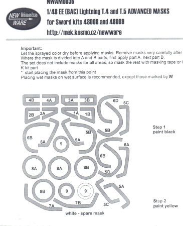 BAC Lightning T.4/T.5 mask set