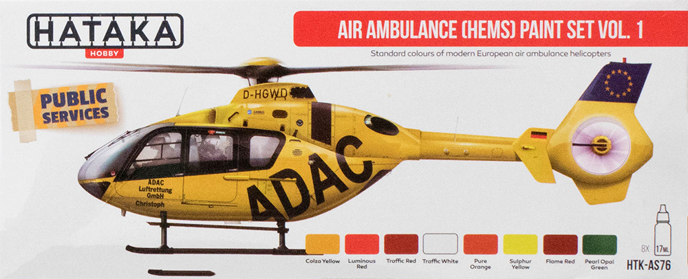 Hataka AS76 Air Ambulance (HEMS) Paint Set Vol.1