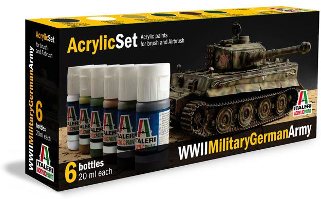Italeri Acrylic Set WWII Military German Army First Look