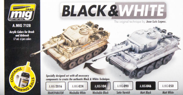Ammo by Mig Jimenez Black and White Paint Set