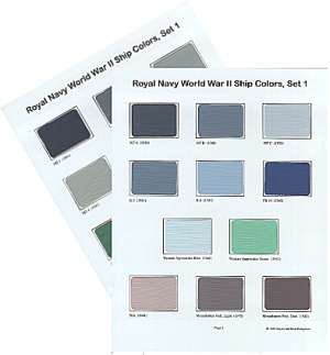 Royal Navy World War II Ship Colors, Set #1
