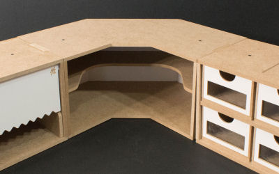 HobbyZone Modular Workshop System OM04 Corner Shelves Module