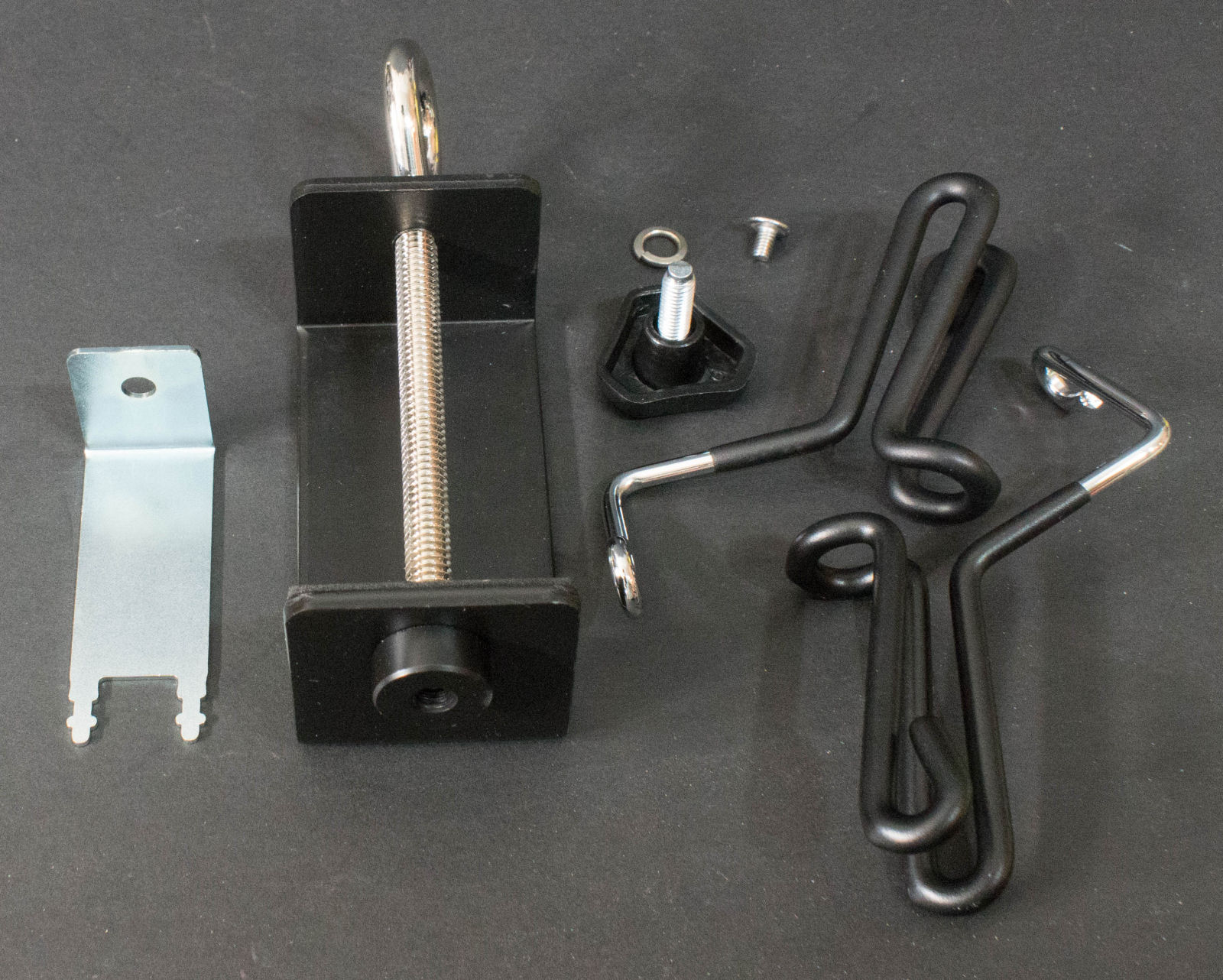 Universal Clamp-On Airbrush Holder that Holds Up to 6 Airbrushes