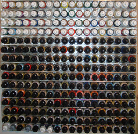 Dropper Bottle Paint Shelf
